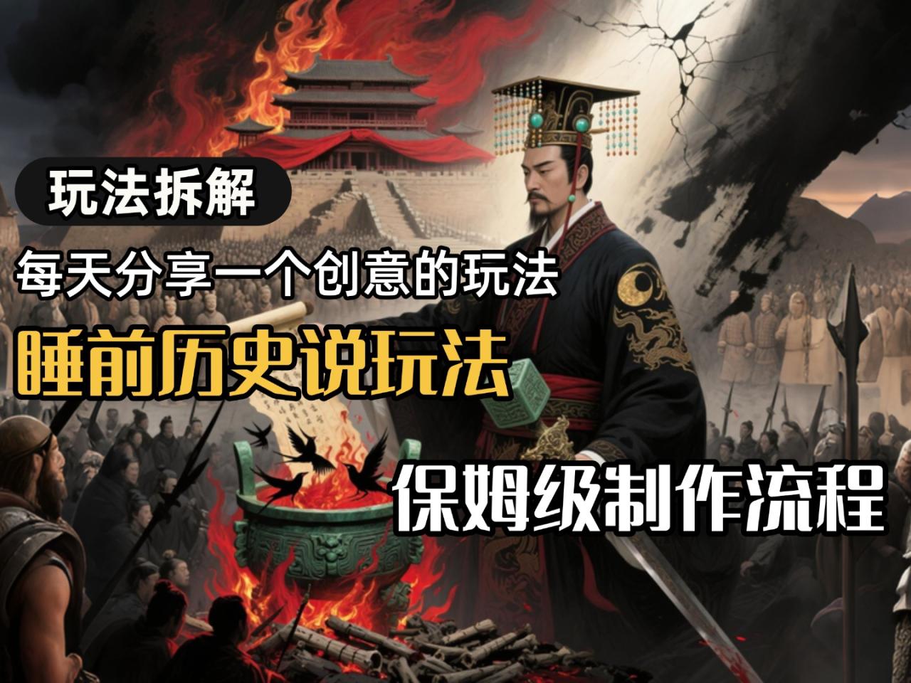 13条作品涨粉24.5万，全流程拆解睡前历史说，保姆级教程